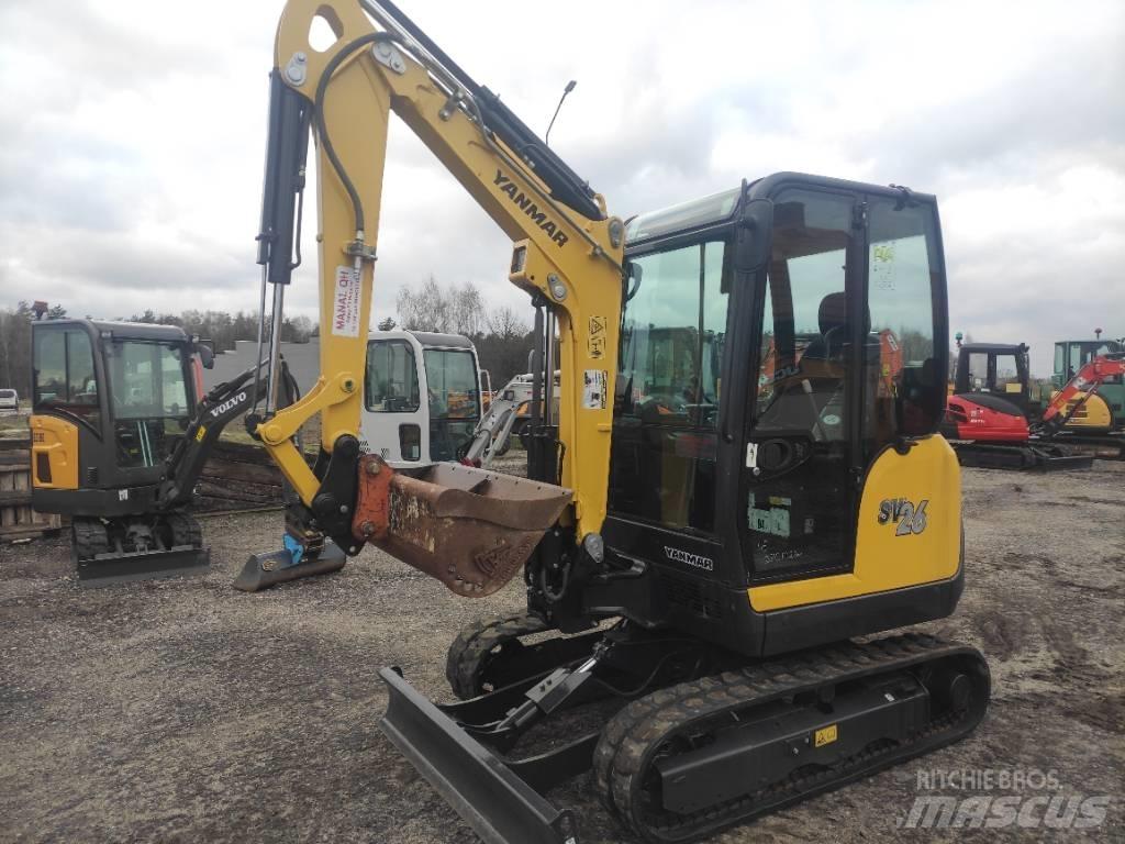 Yanmar SV 26 2017r Mini rýpadla < 7t
