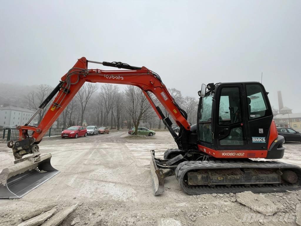 Kubota KX 080-4a2 Midi rýpadla 7t - 12t