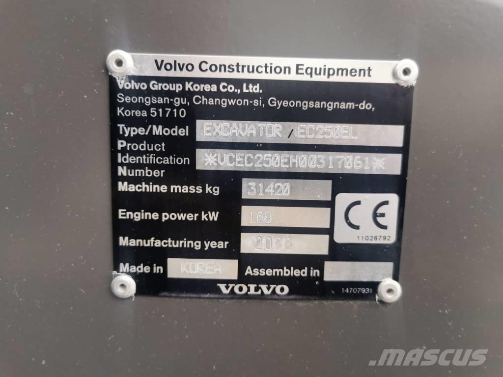 Volvo EC250EL Pásová rýpadla