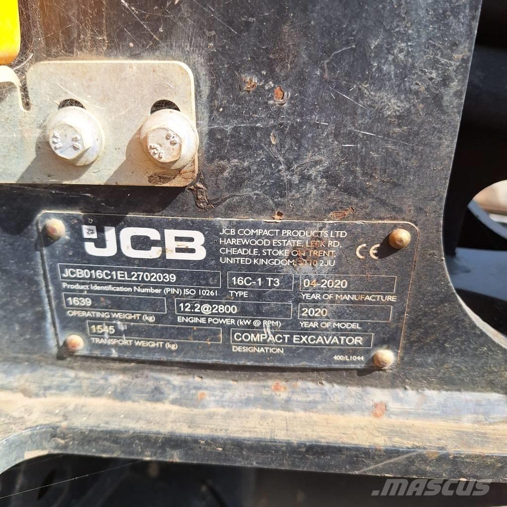 JCB 16 C-1 Mini rýpadla < 7t