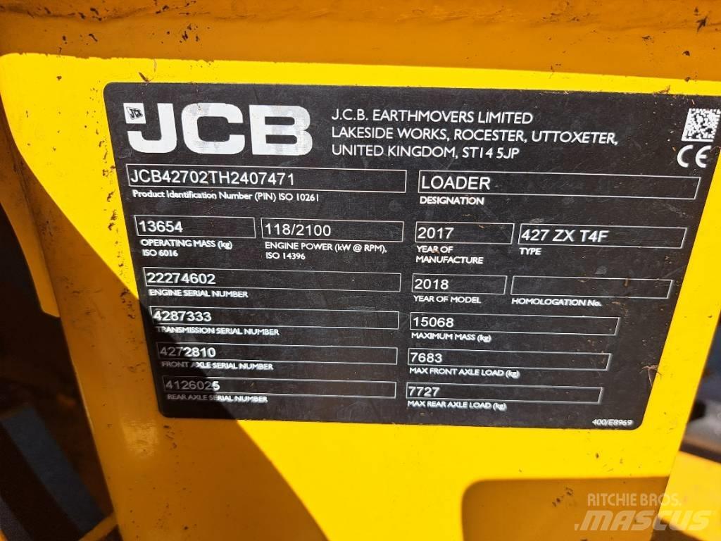 JCB 427 ZX Kolové nakladače