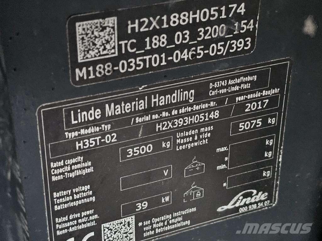 Linde H35T-02 LPG vozíky