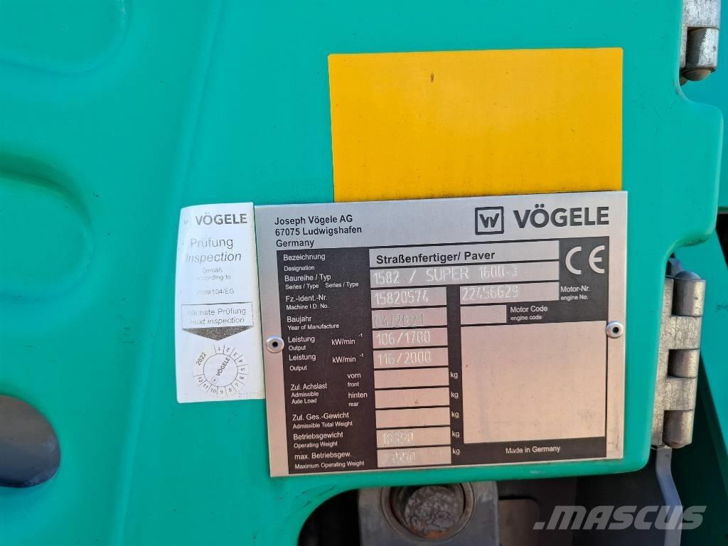 Vögele SUPER 1600-3 Finišery