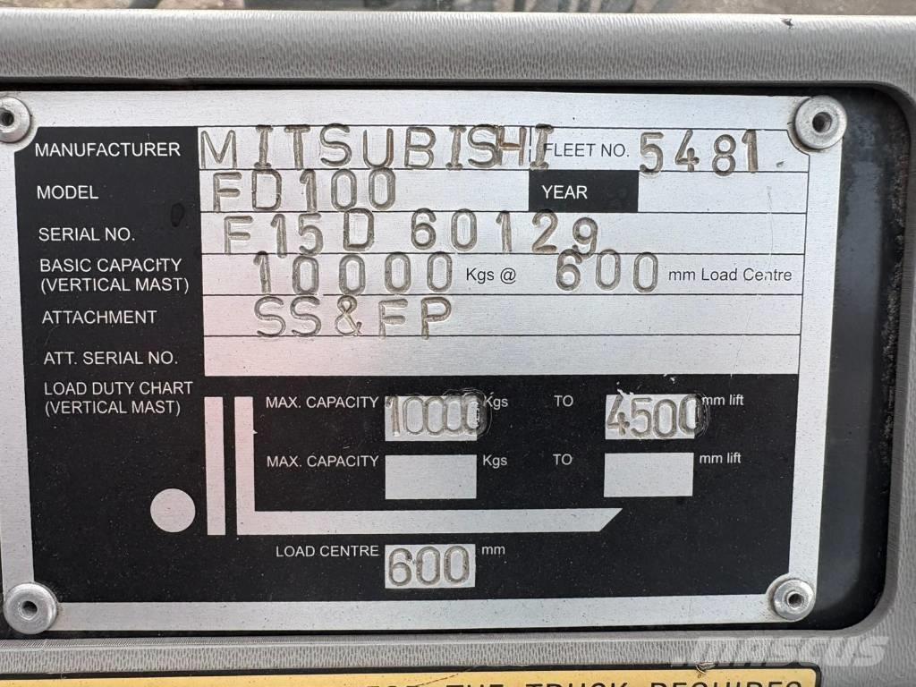 Mitsubishi FD 100 Dieselové vozíky