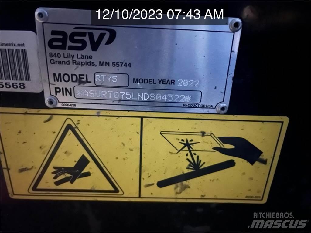 ASV POSI-TRACK RT75 Smykem řízené nakladače