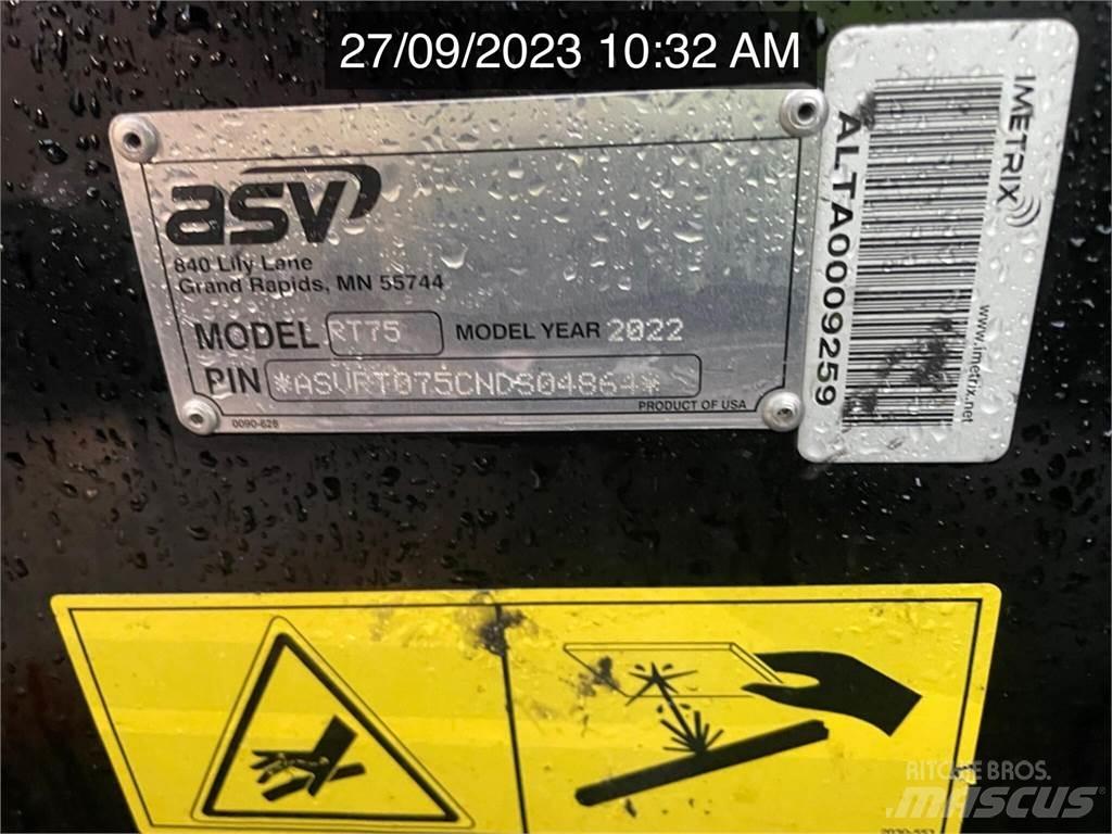 ASV POSI-TRACK RT75 Smykem řízené nakladače