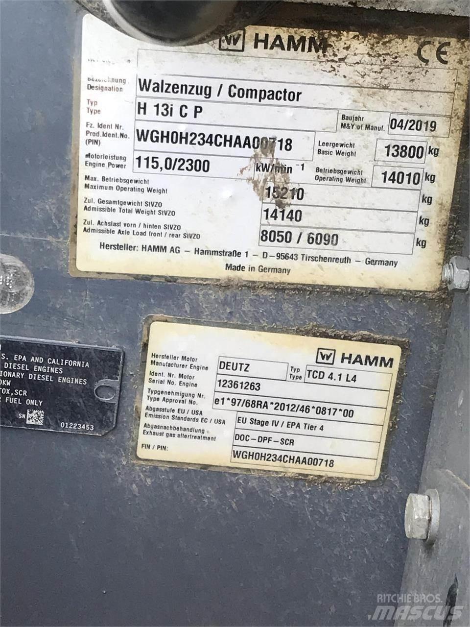 Hamm H13ICP Skládkové kompaktory