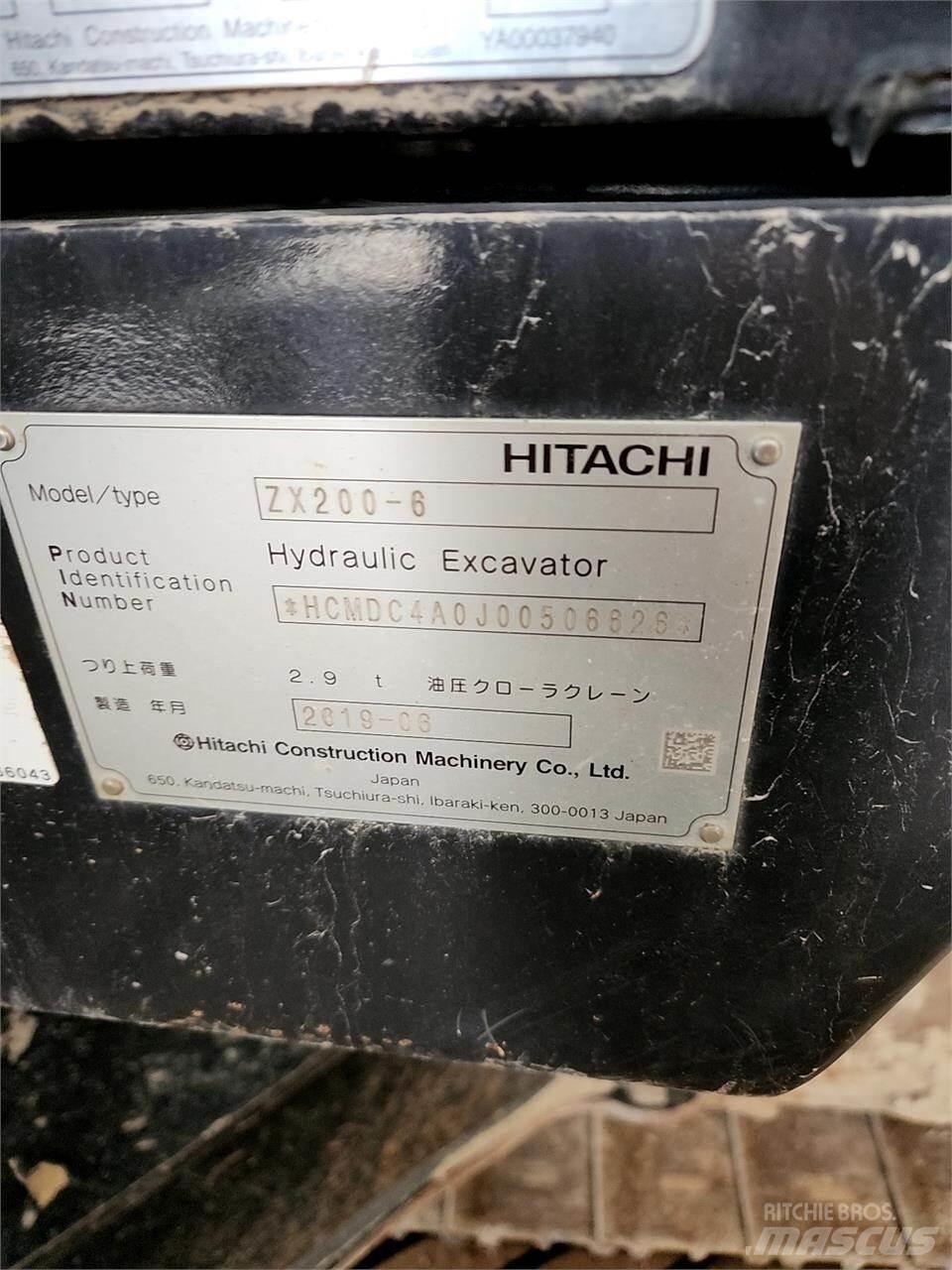 Hitachi ZX200-6 Pásová rýpadla