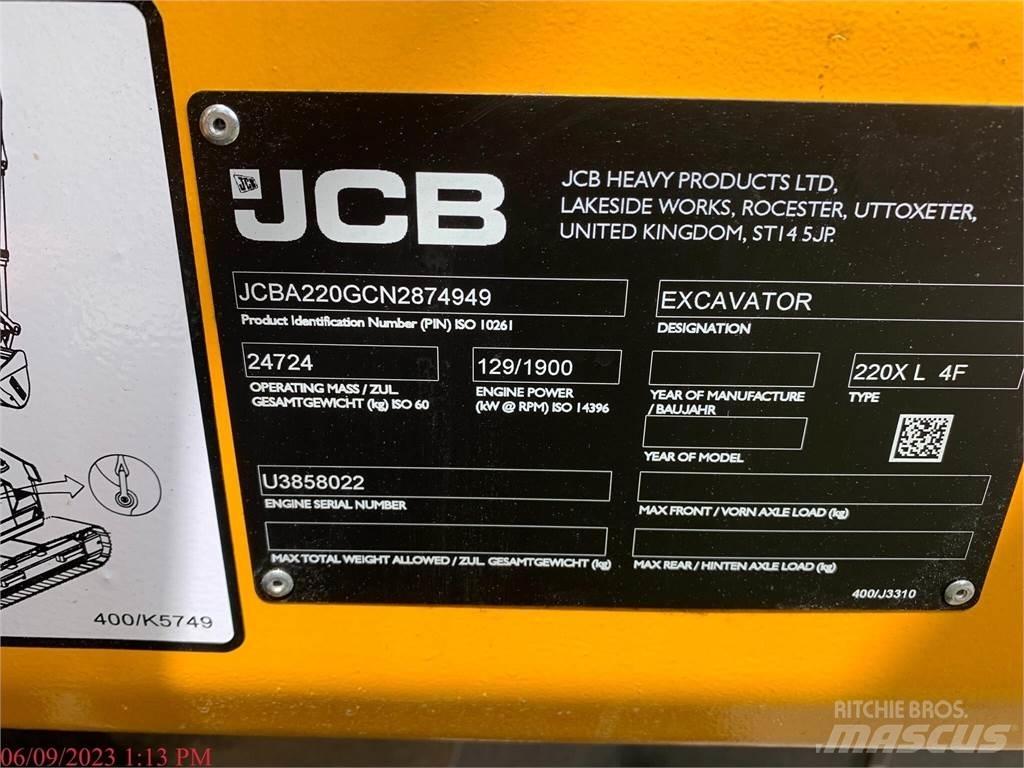 JCB 220X Pásová rýpadla