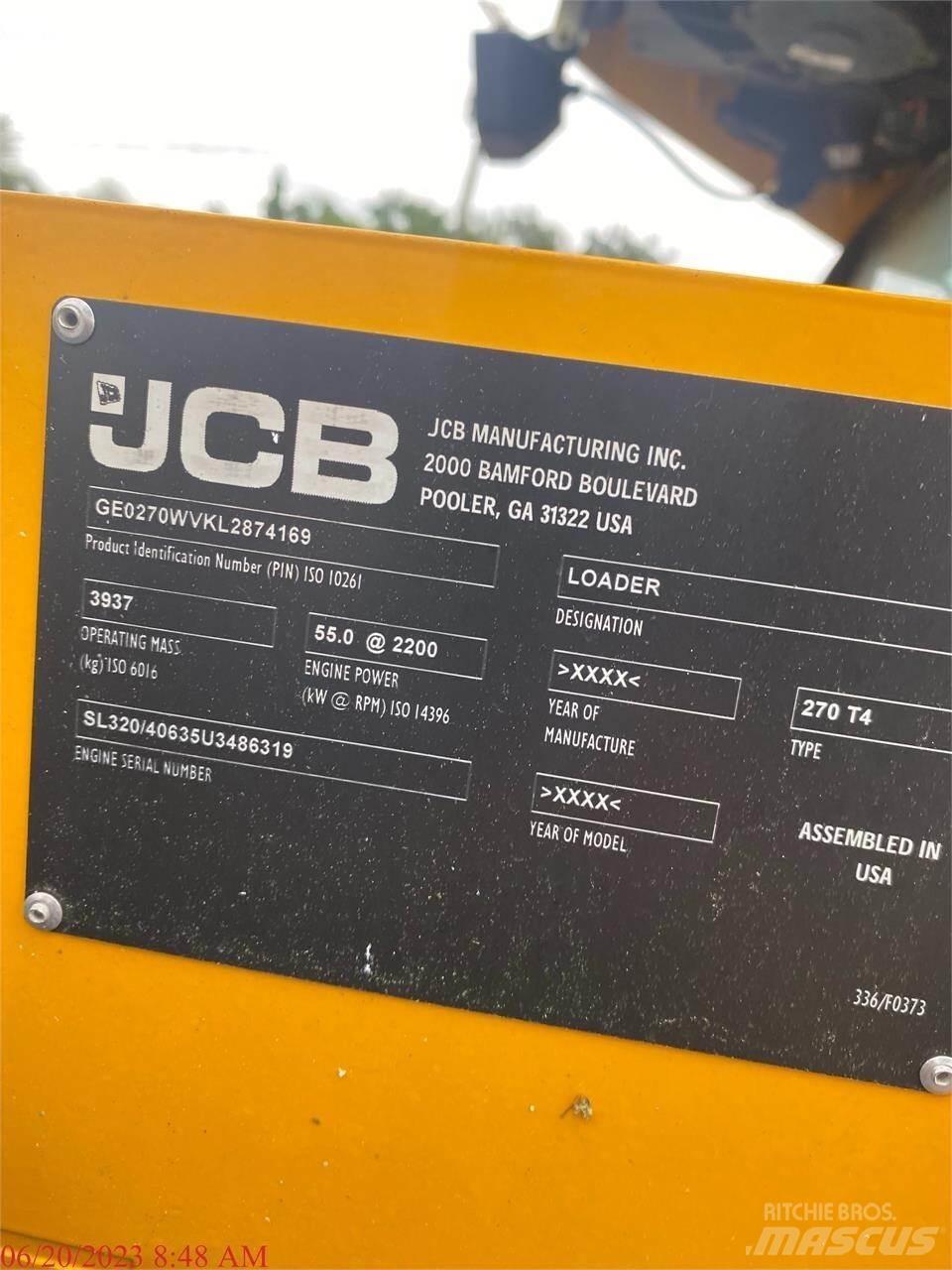 JCB 270 Smykem řízené nakladače