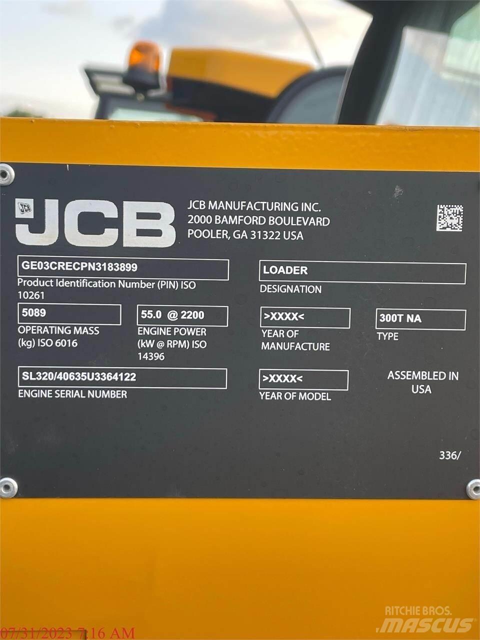 JCB 300T Smykem řízené nakladače