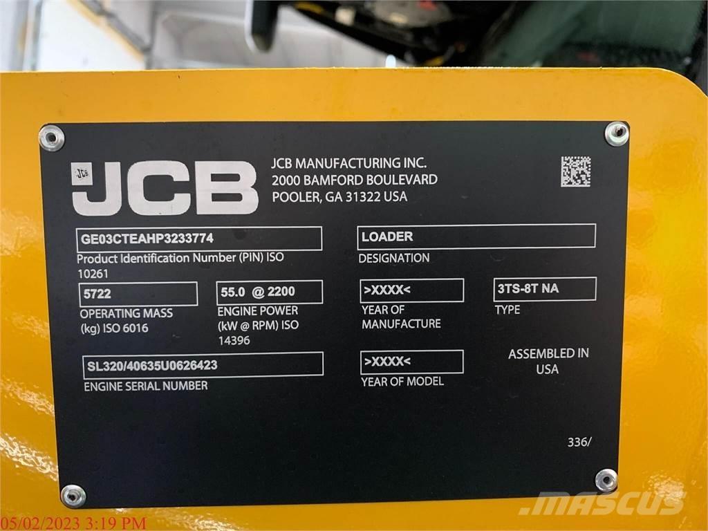 JCB 3TS-8T Smykem řízené nakladače