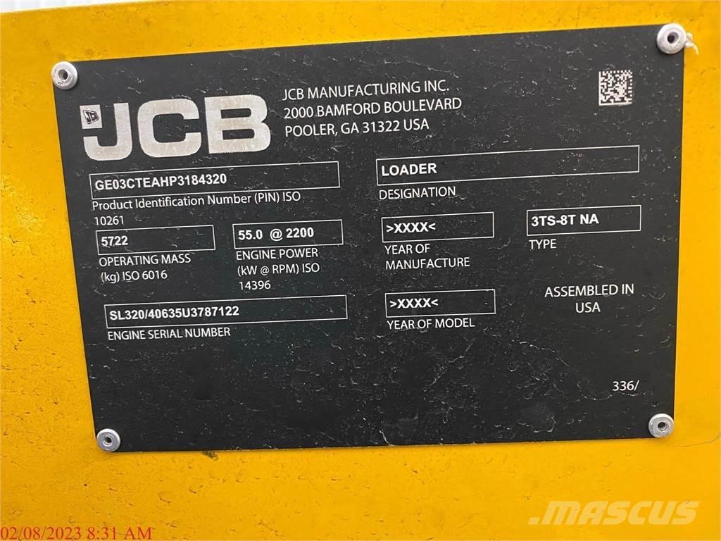 JCB 3TS-8T Smykem řízené nakladače