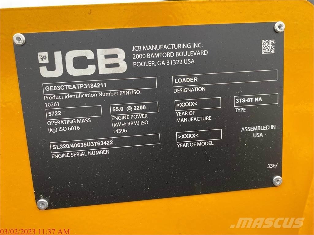 JCB 3TS-8T Smykem řízené nakladače