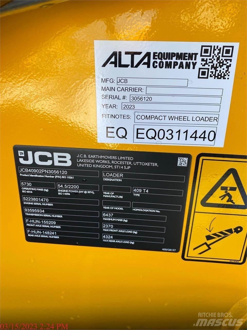 JCB 409 Kolové nakladače