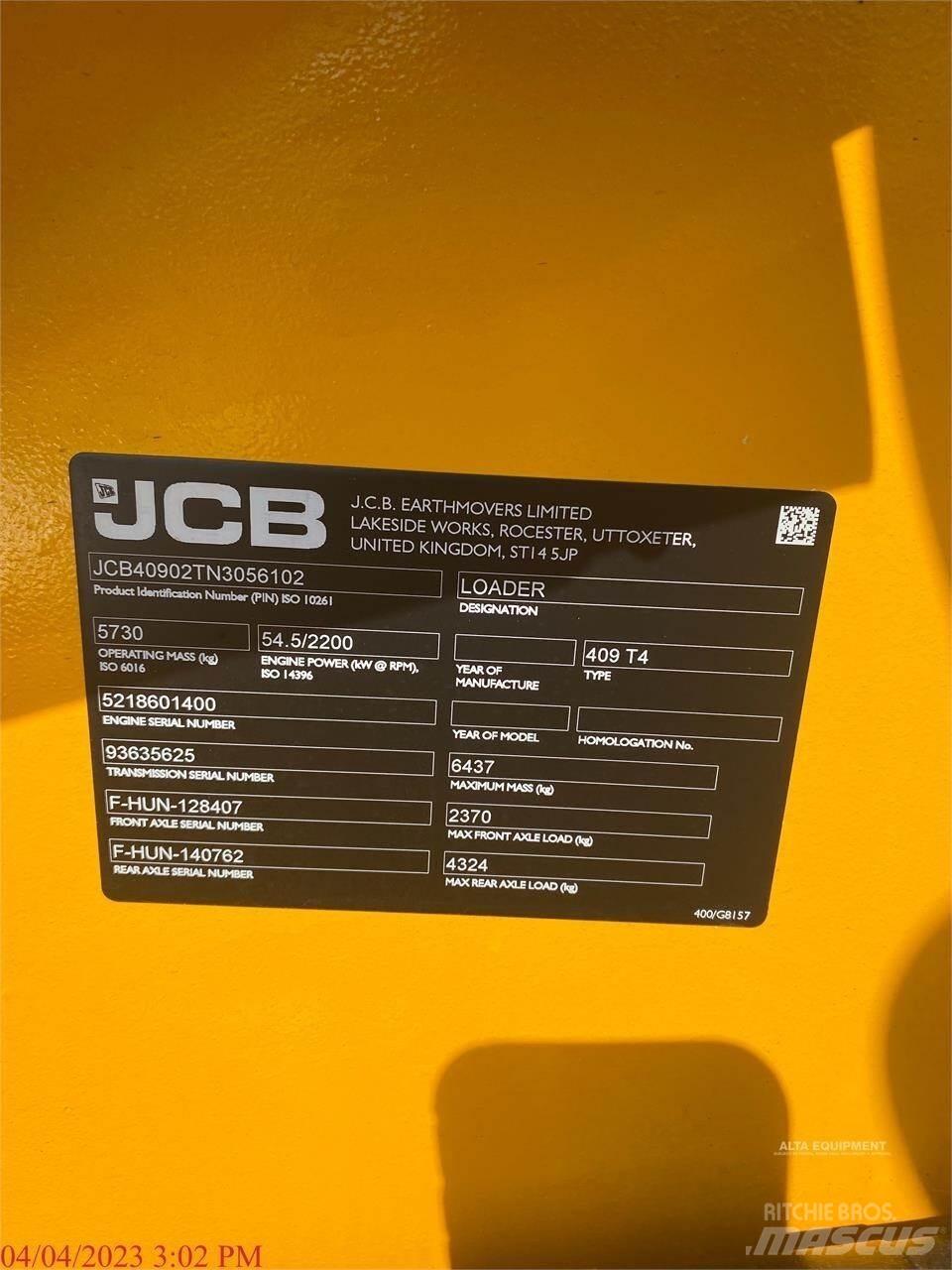 JCB 409 Kolové nakladače