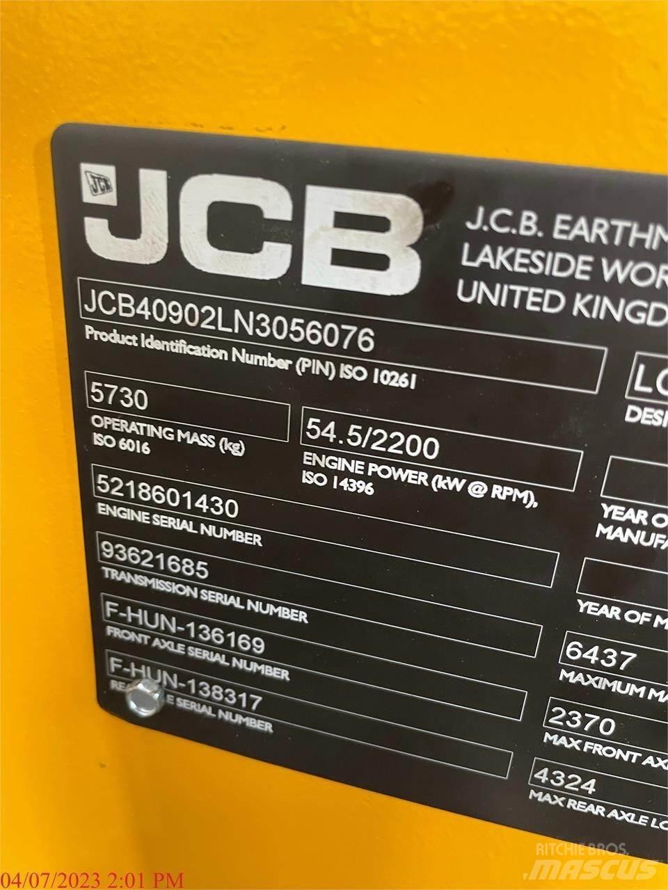 JCB 409 Kolové nakladače