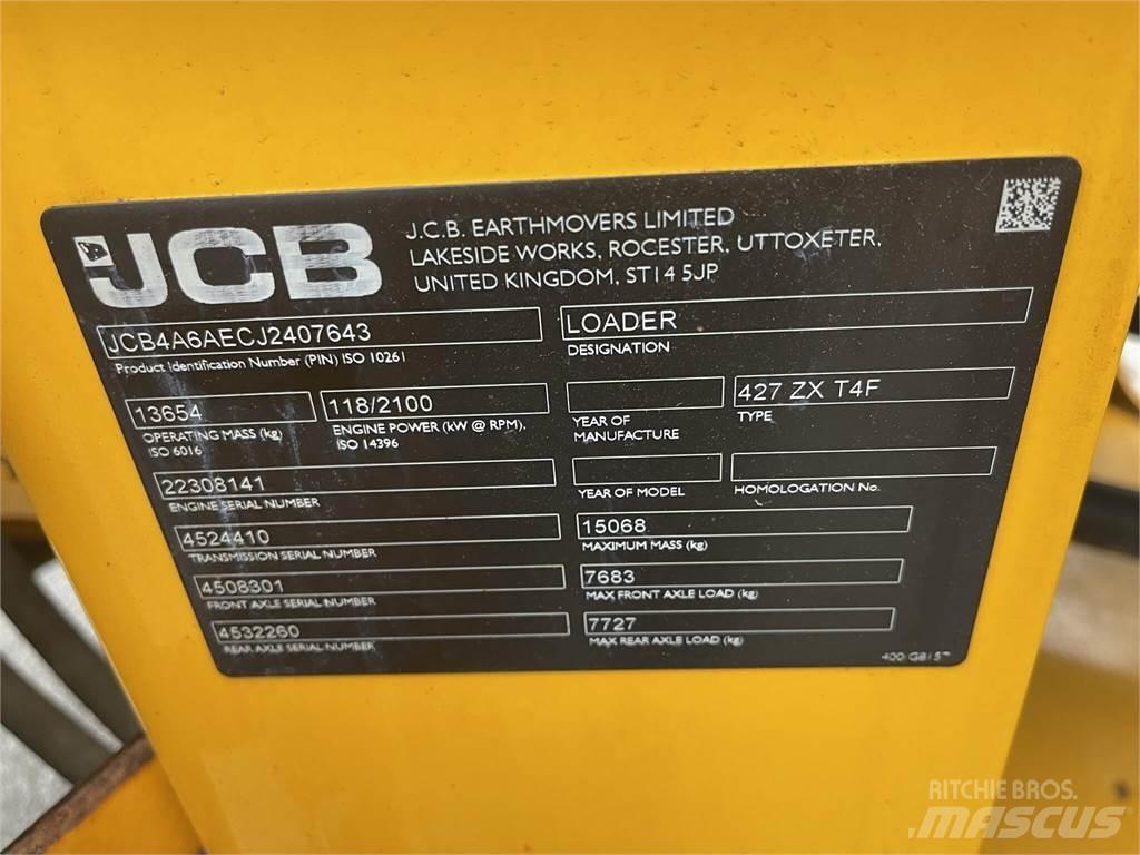 JCB 427ZX Kolové nakladače
