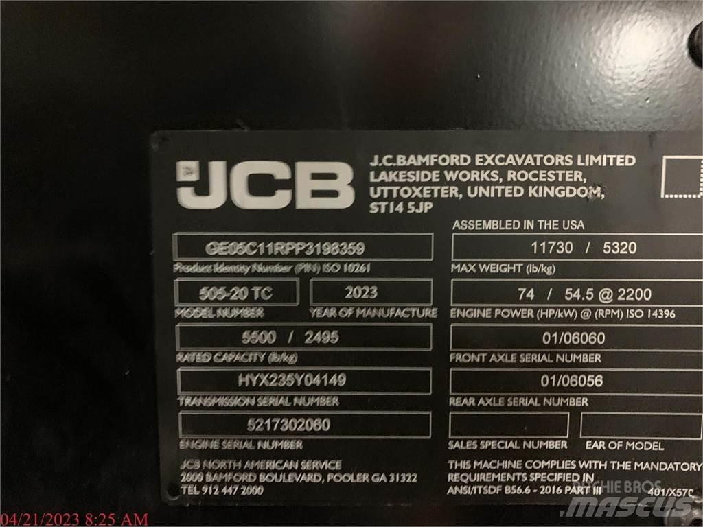 JCB 505-20TC Teleskopické manipulátory