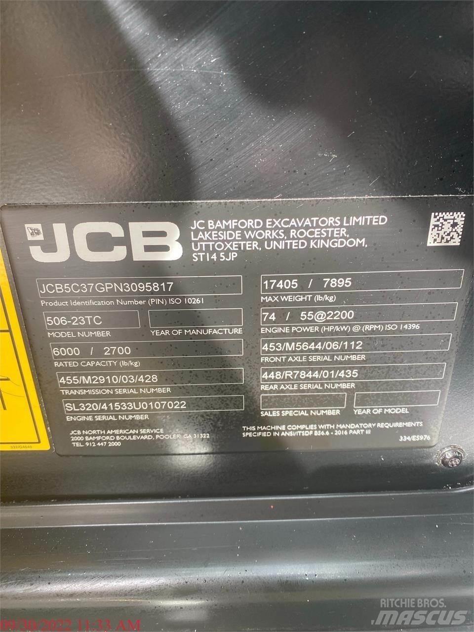 JCB 506-23TC Teleskopické manipulátory