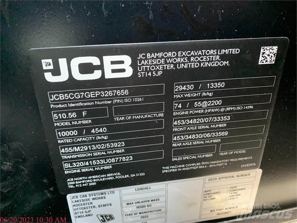 JCB 510-56 Teleskopické manipulátory
