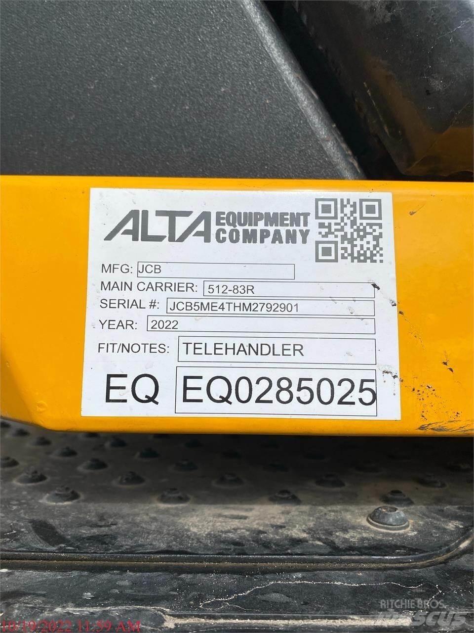 JCB 512-83R Teleskopické manipulátory