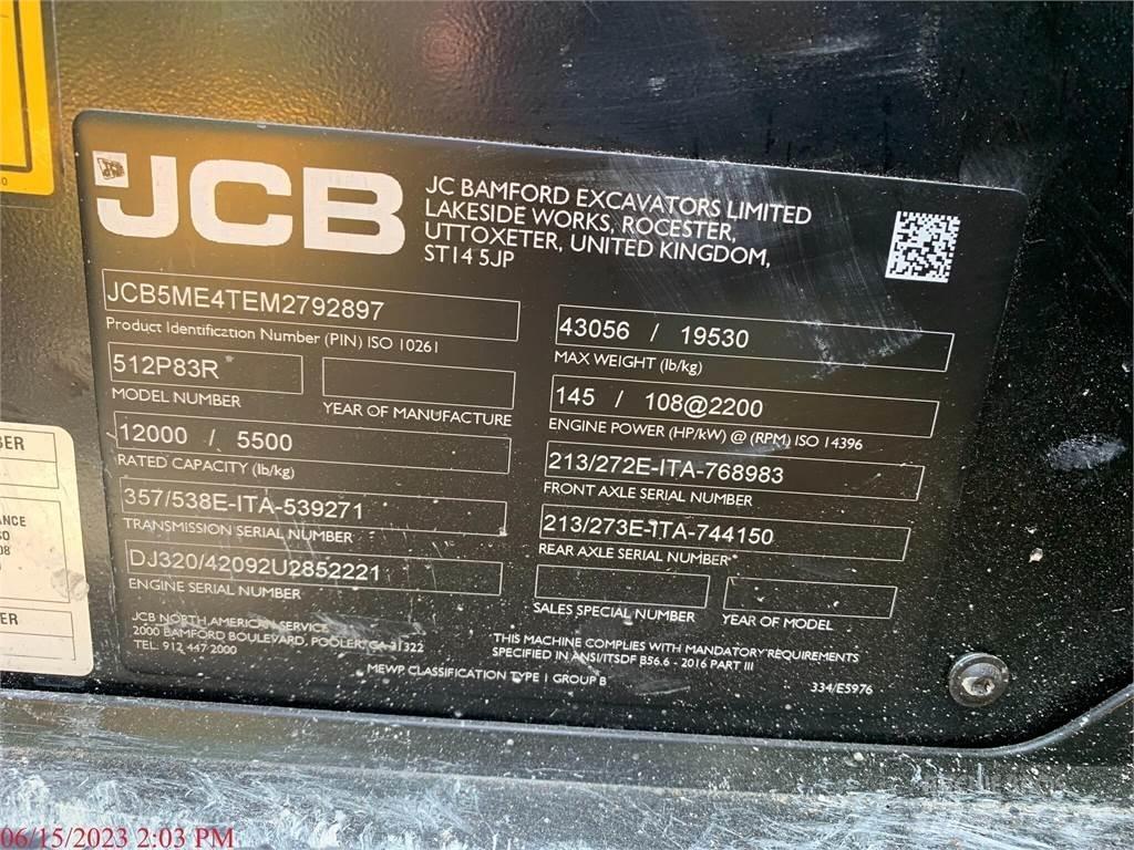JCB 512-83R Teleskopické manipulátory