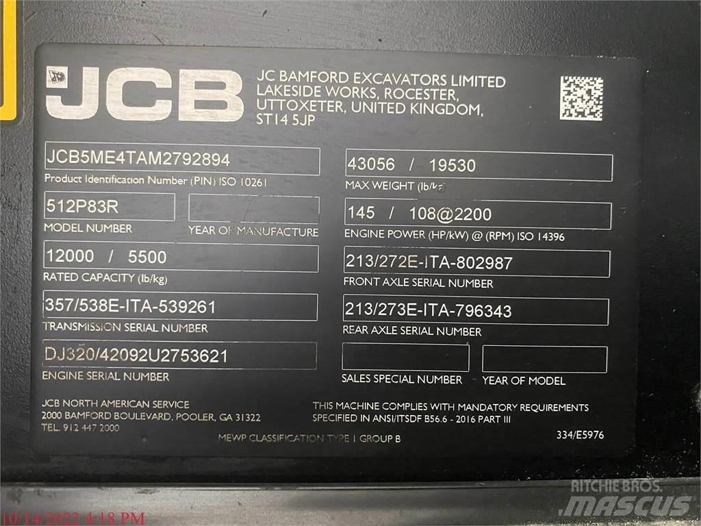JCB 512-83R Teleskopické manipulátory