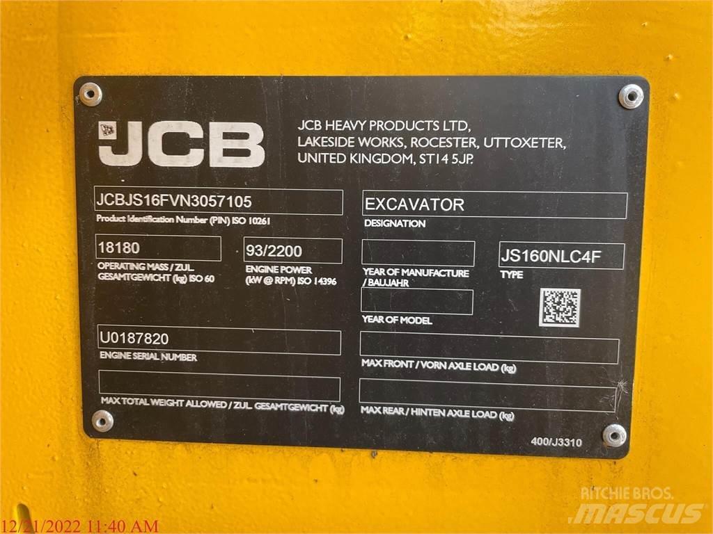 JCB JS160 Pásová rýpadla
