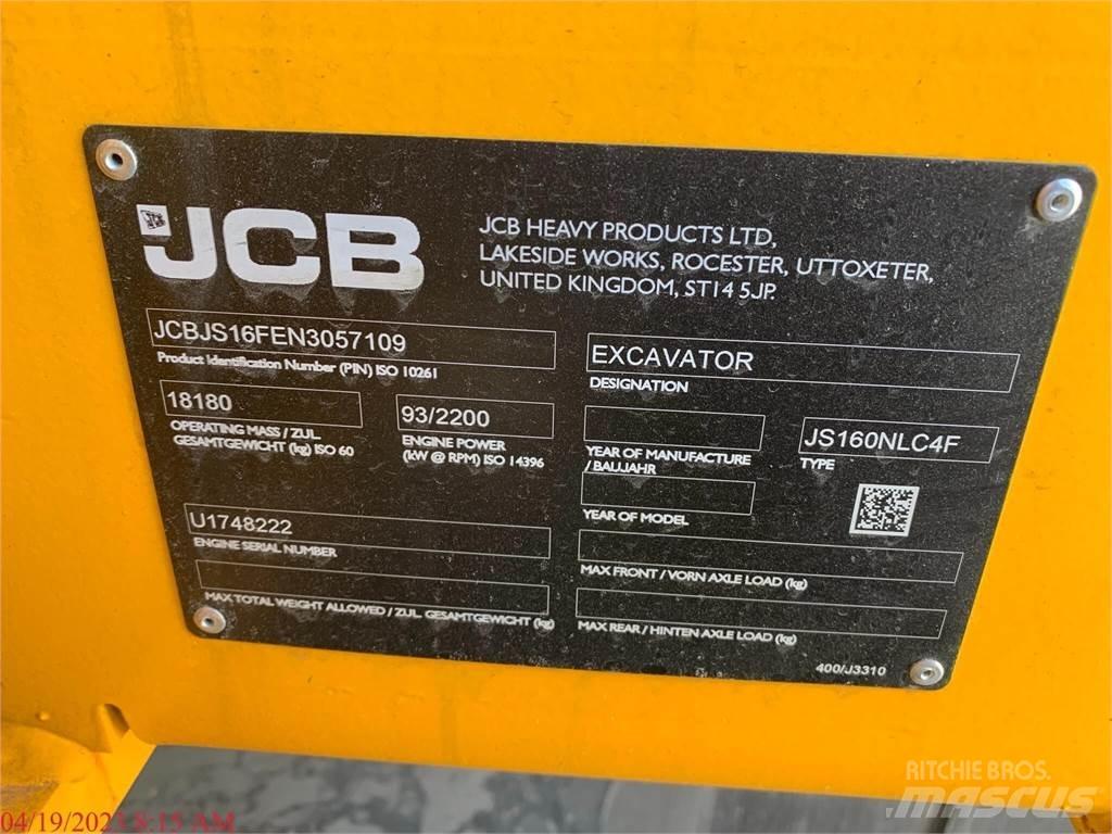 JCB JS160 Pásová rýpadla