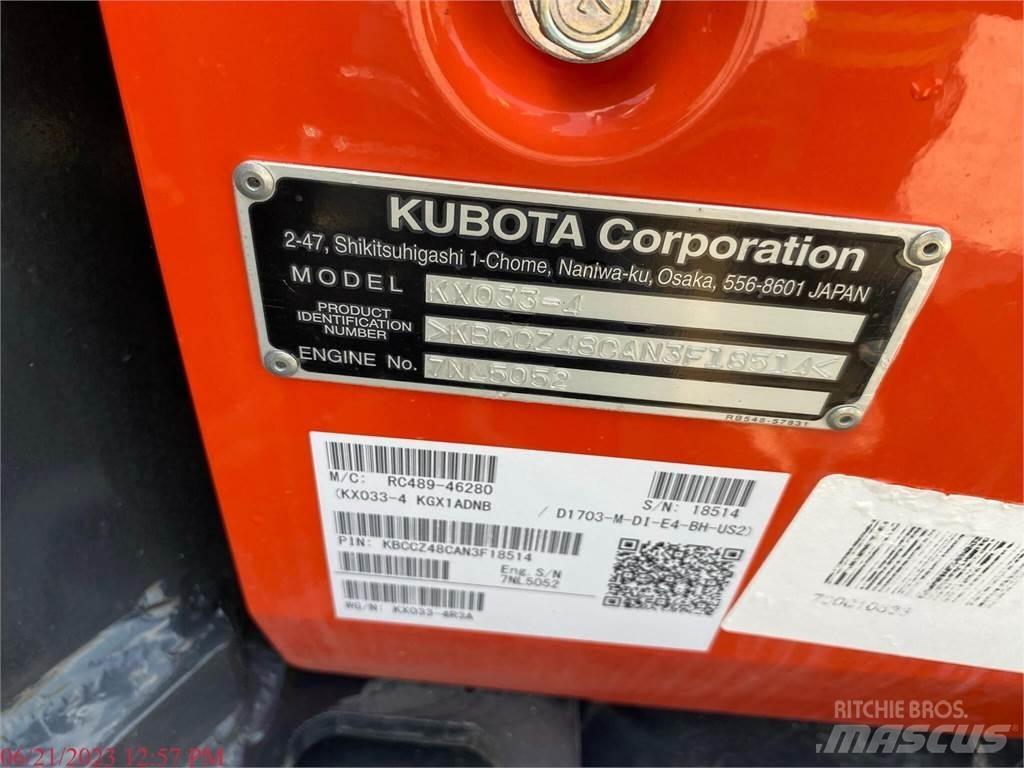 Kubota KX033-4 Mini rýpadla < 7t