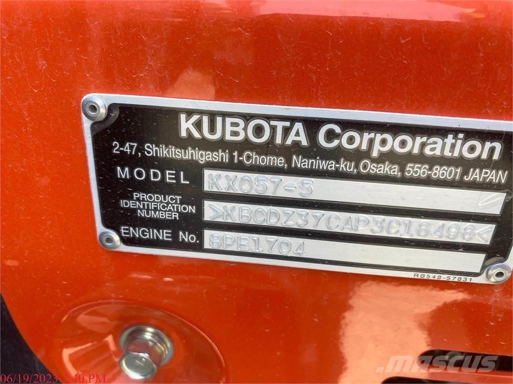 Kubota KX057-5 Pásová rýpadla
