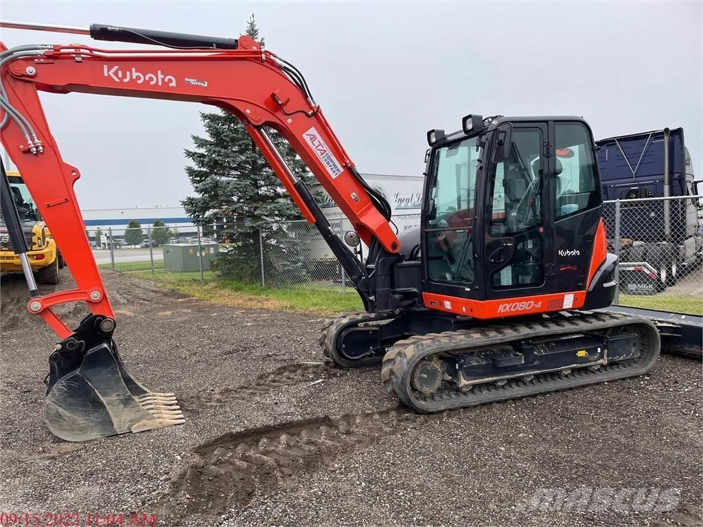 Kubota KX080-4 Pásová rýpadla