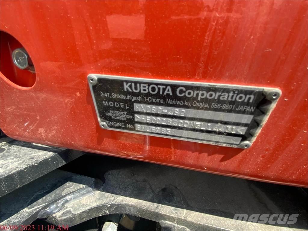 Kubota KX080-4 Pásová rýpadla