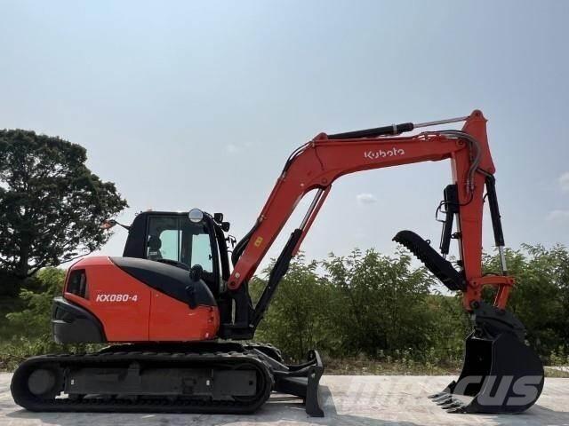 Kubota KX080-4A Pásová rýpadla