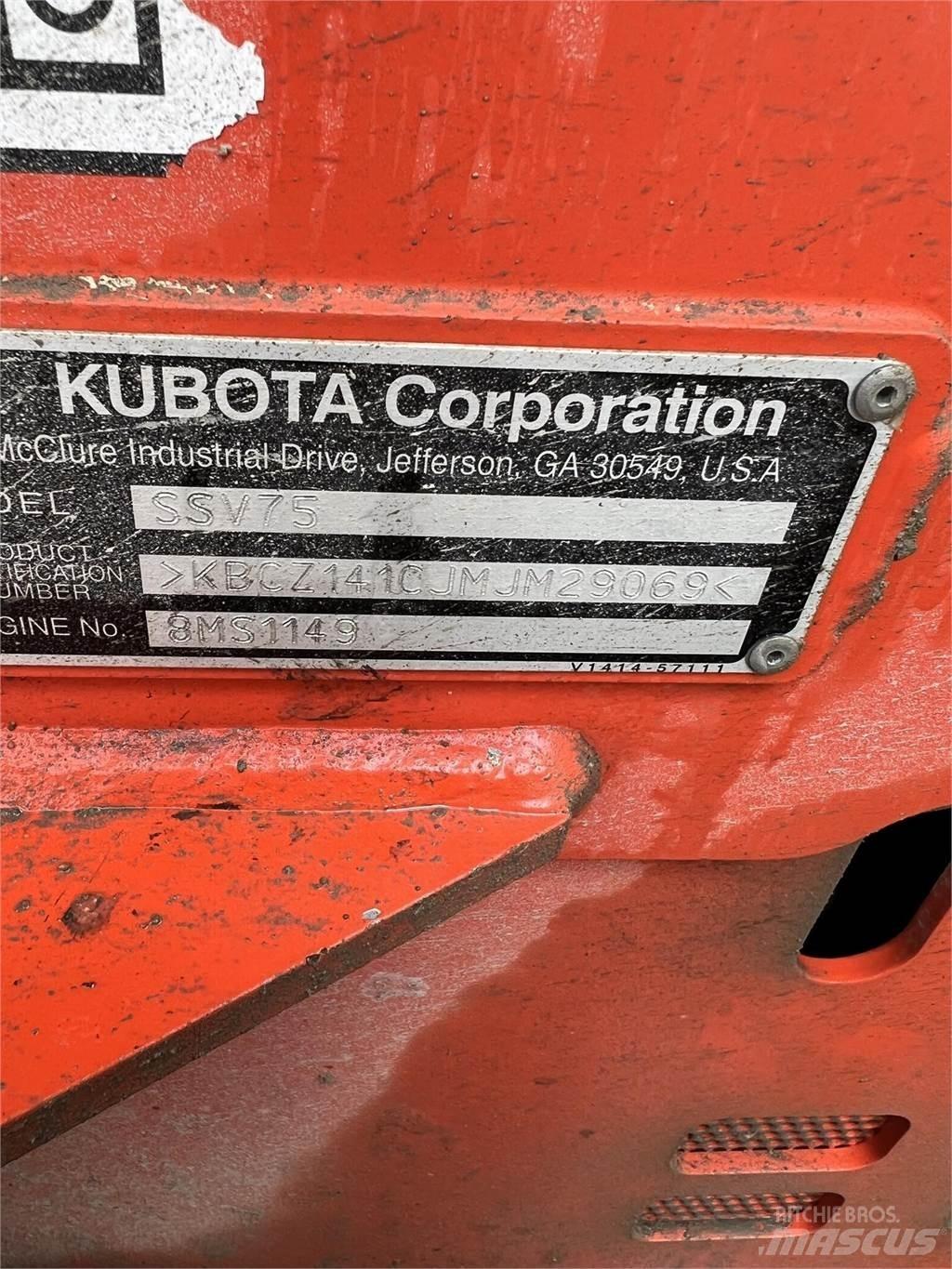 Kubota SSV75 Smykem řízené nakladače