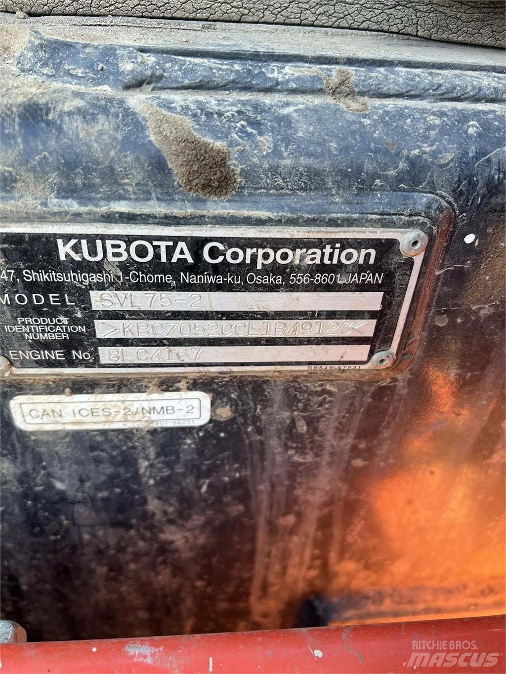 Kubota SVL75-2 Smykem řízené nakladače
