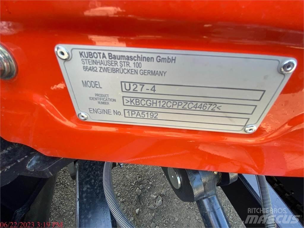 Kubota U27-4 Mini rýpadla < 7t