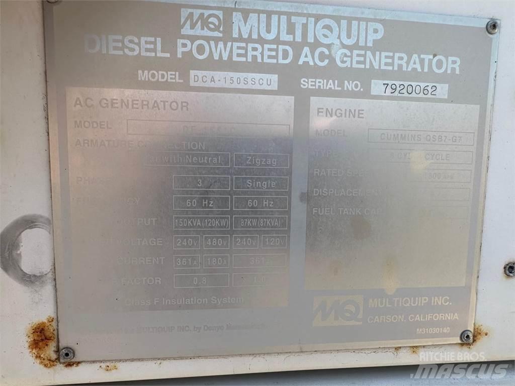 MultiQuip 150 KVA Ostatní generátory