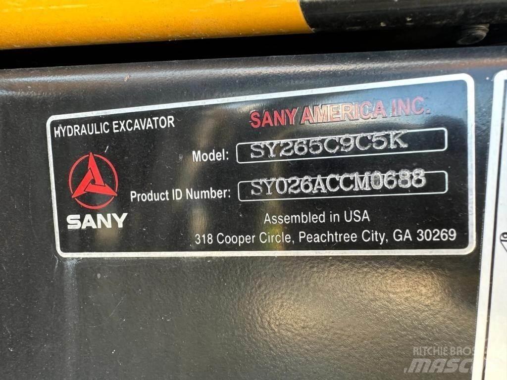 Sany SY265C LC Pásová rýpadla