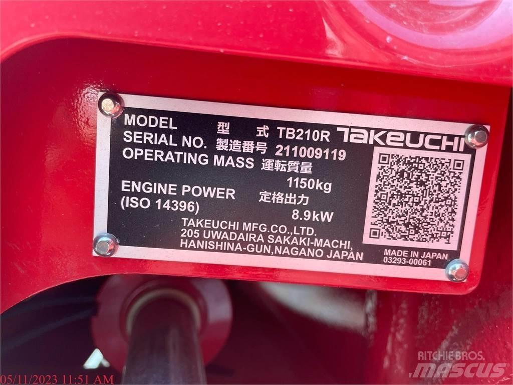 Takeuchi TB210R Mini rýpadla < 7t