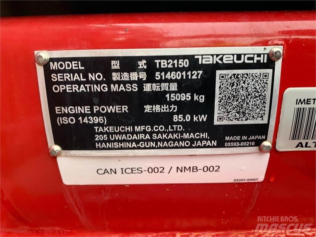 Takeuchi TB2150 Pásová rýpadla