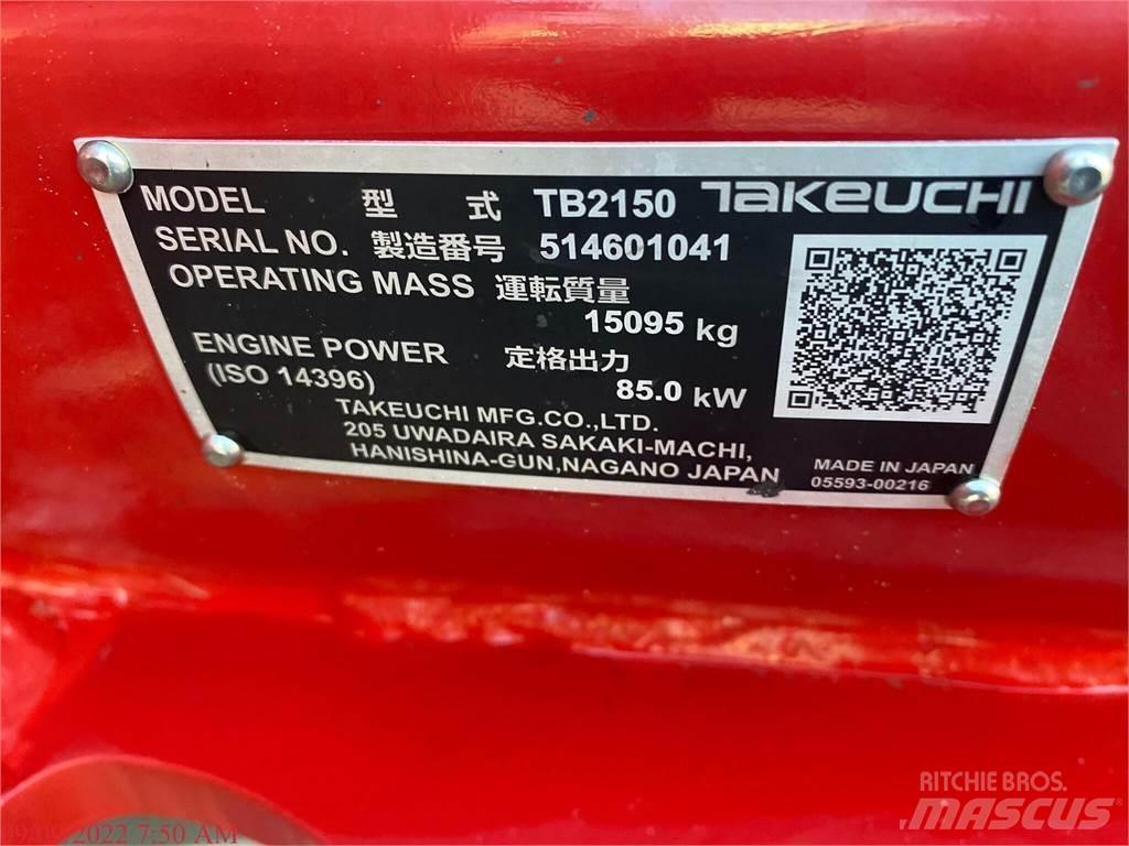 Takeuchi TB2150 Pásová rýpadla