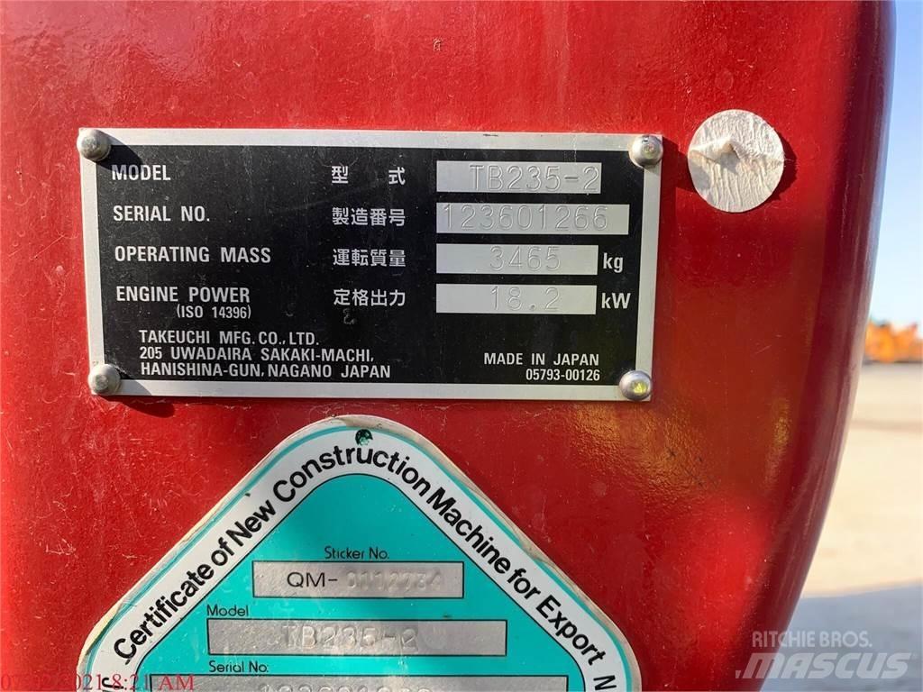 Takeuchi TB235-2 Mini rýpadla < 7t