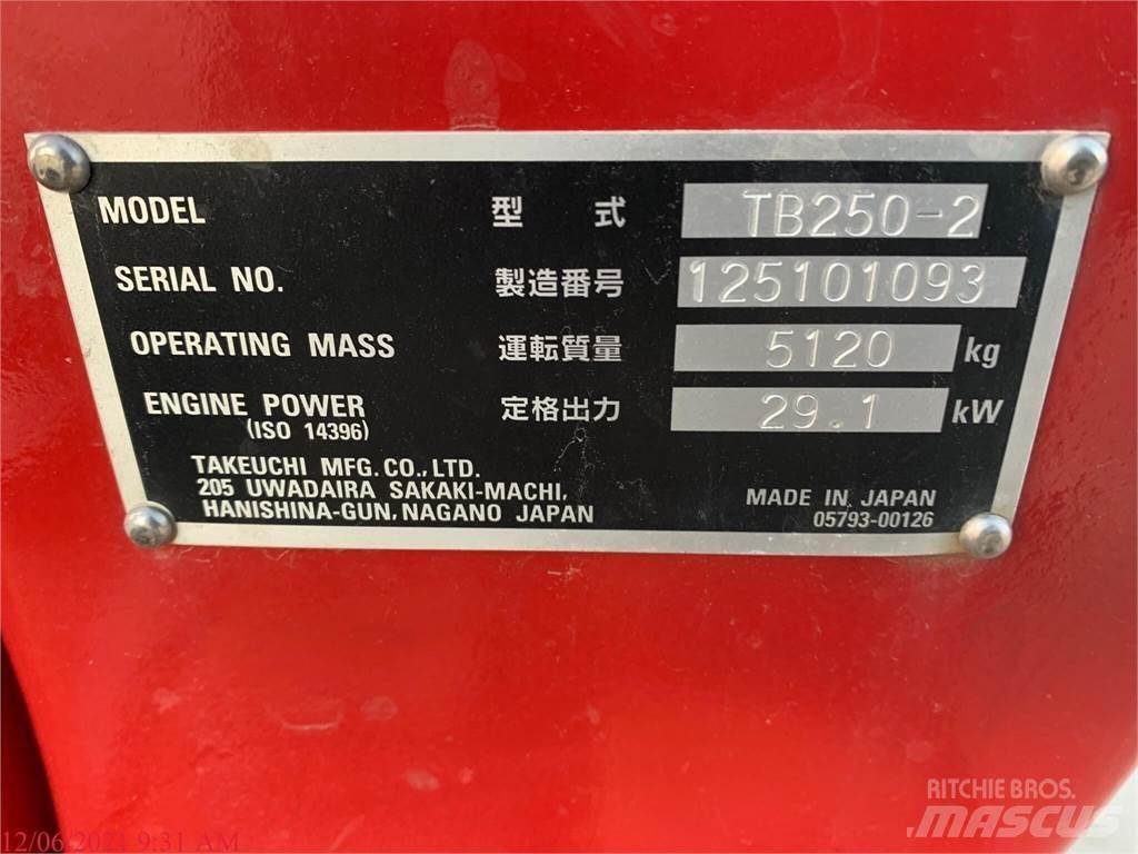 Takeuchi TB250-2 Mini rýpadla < 7t