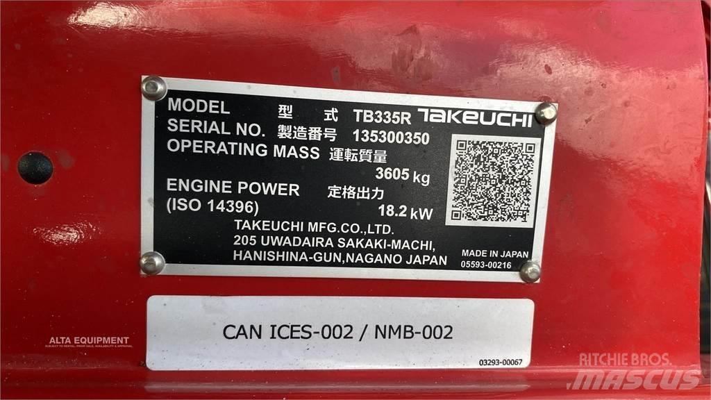 Takeuchi TB335R Mini rýpadla < 7t