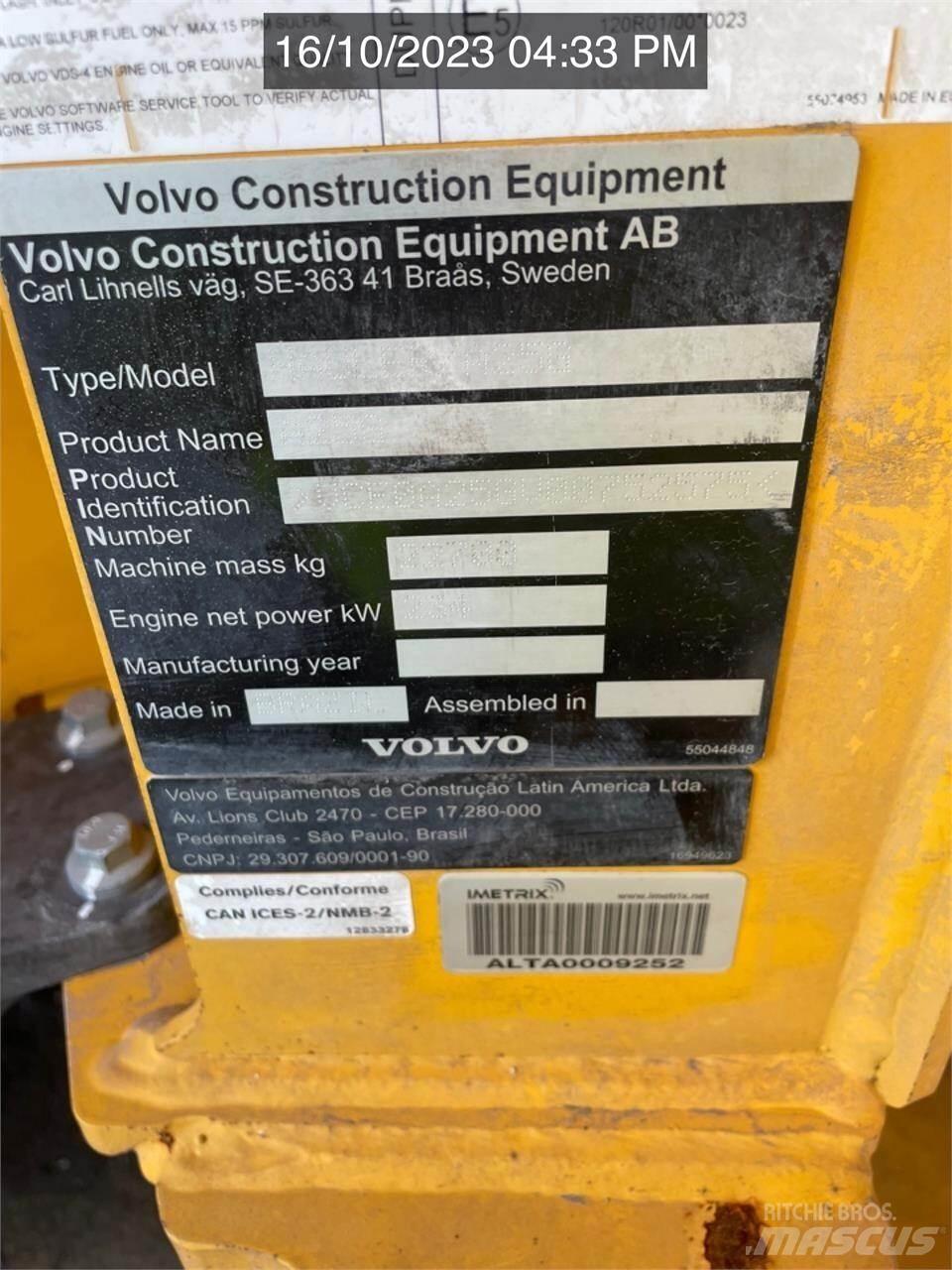 Volvo A25G Kloubové dempry
