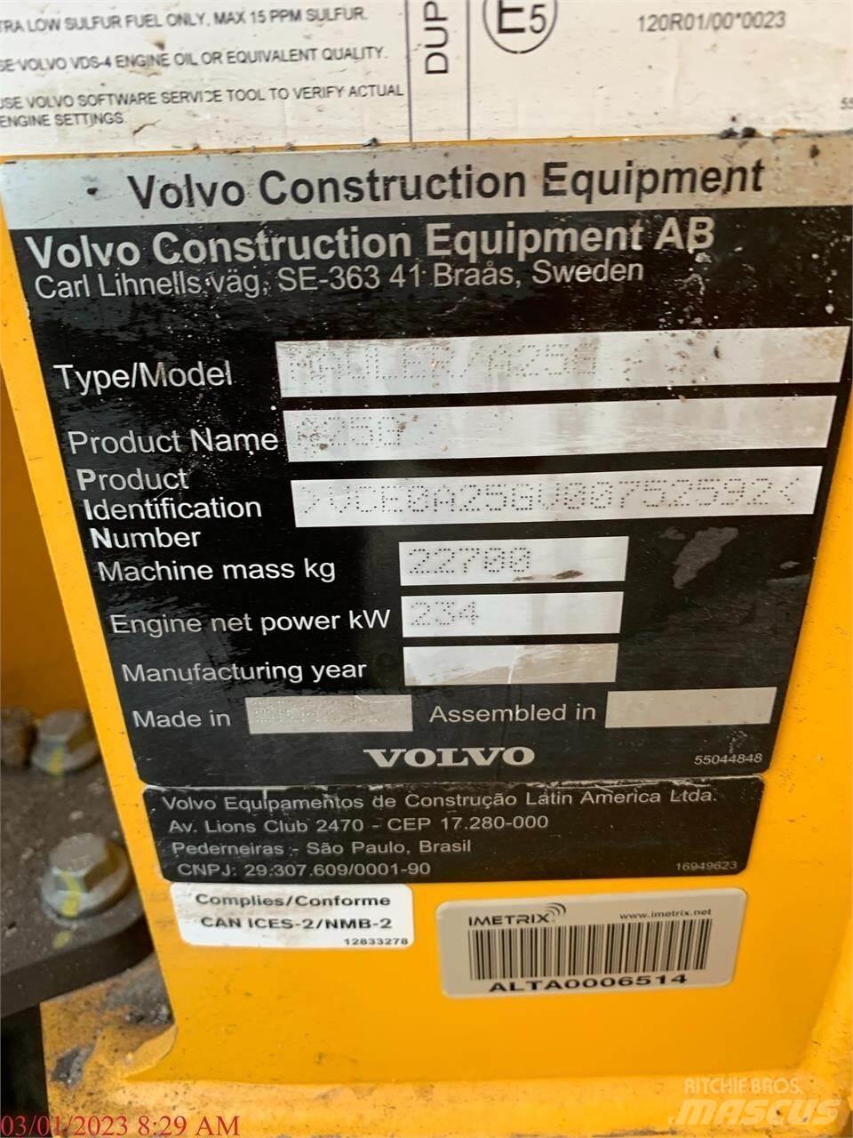 Volvo A25G Kloubové dempry