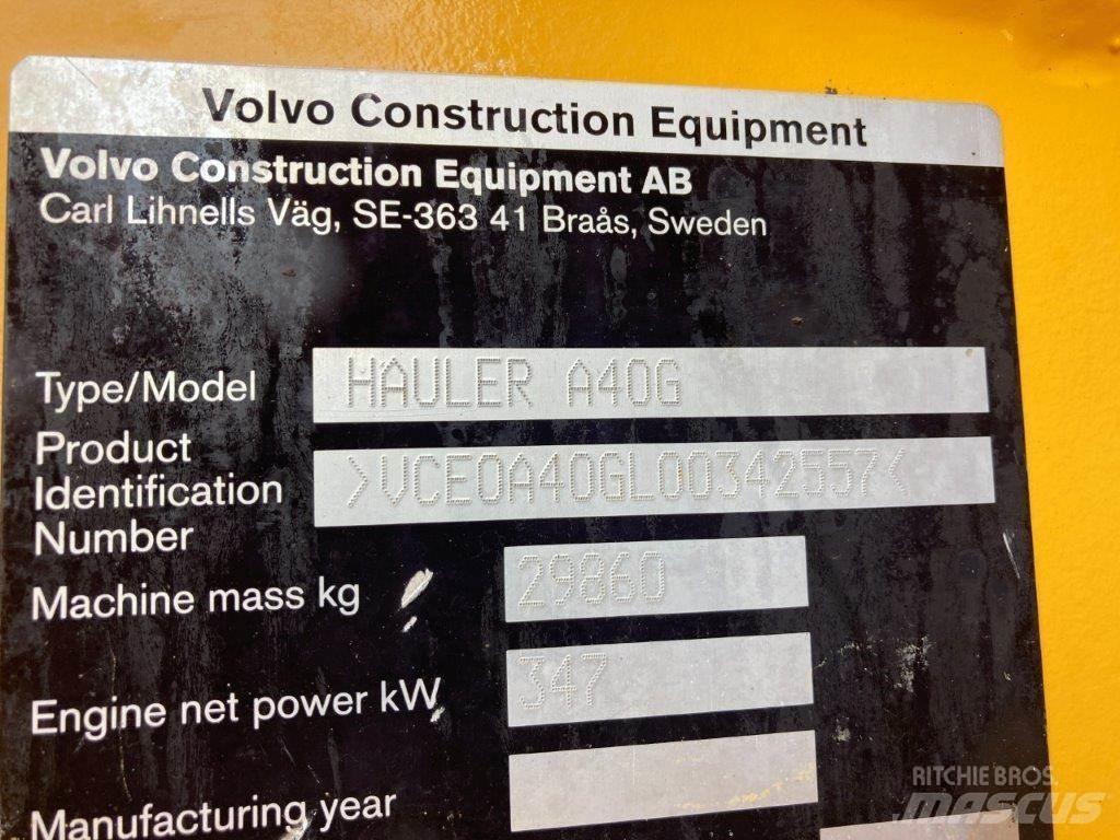 Volvo A40G Kloubové dempry