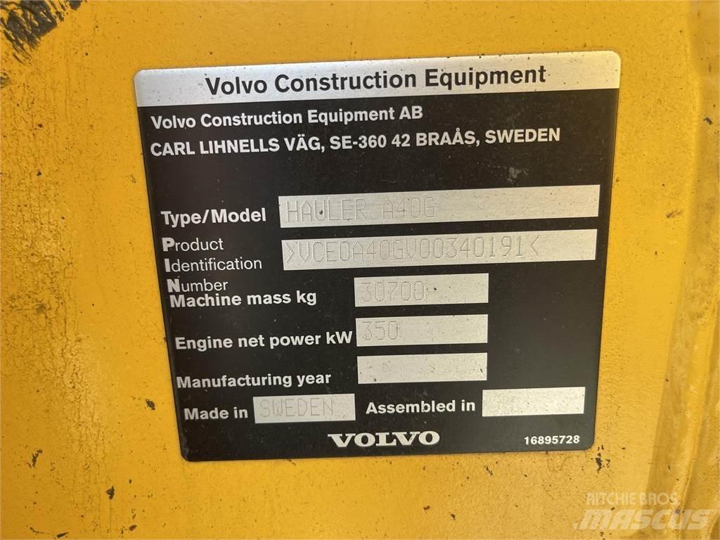 Volvo A40G Cisterny na vodu